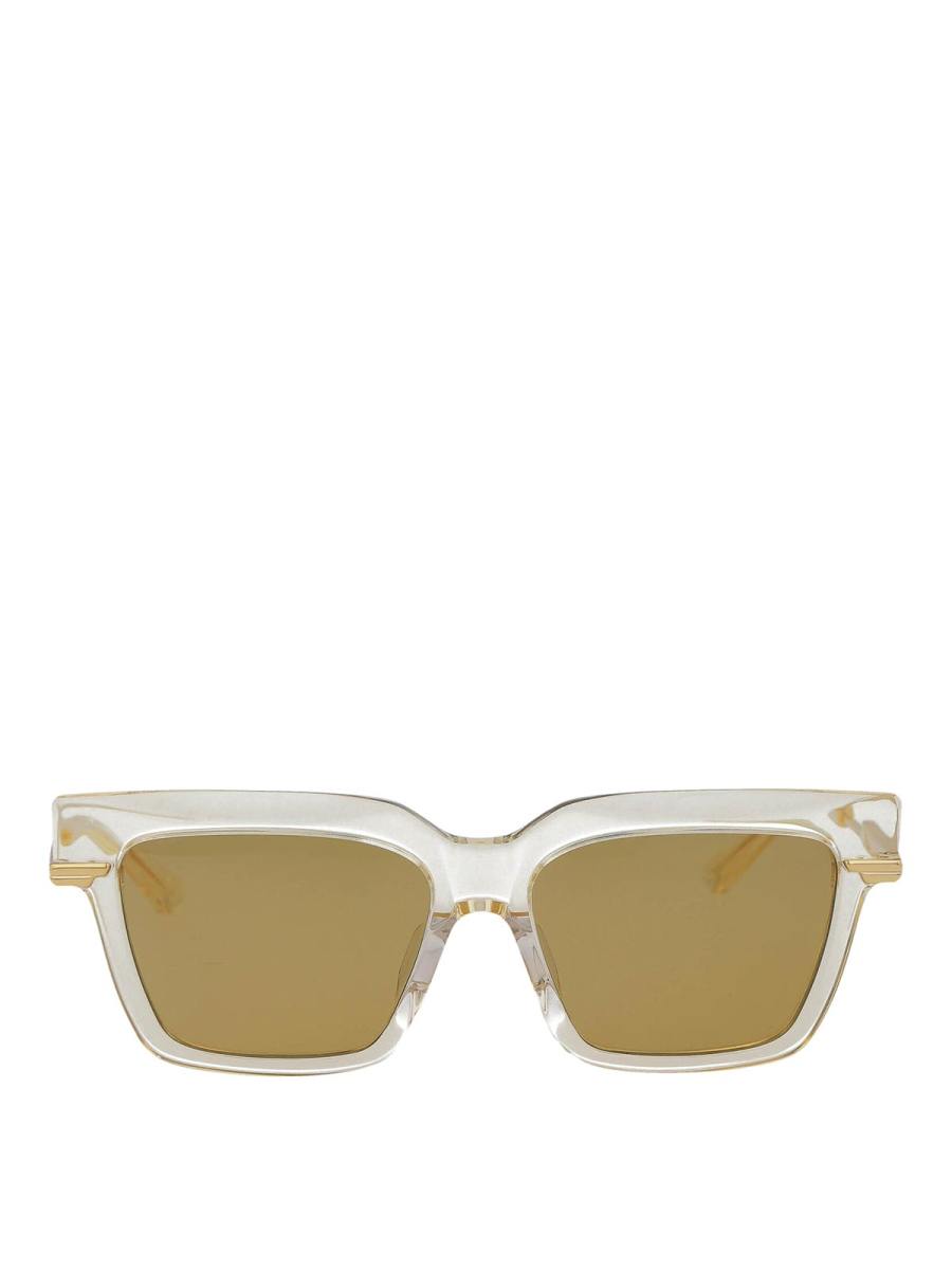 Bottega Veneta Lunettes De Soleil - Jaune