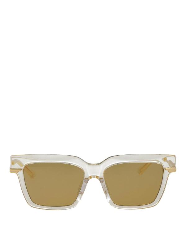 Bottega Veneta Lunettes De Soleil - Jaune