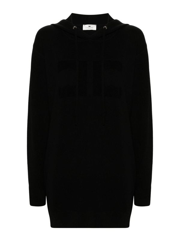 Elisabetta Franchi Robe Au Genou - Noir