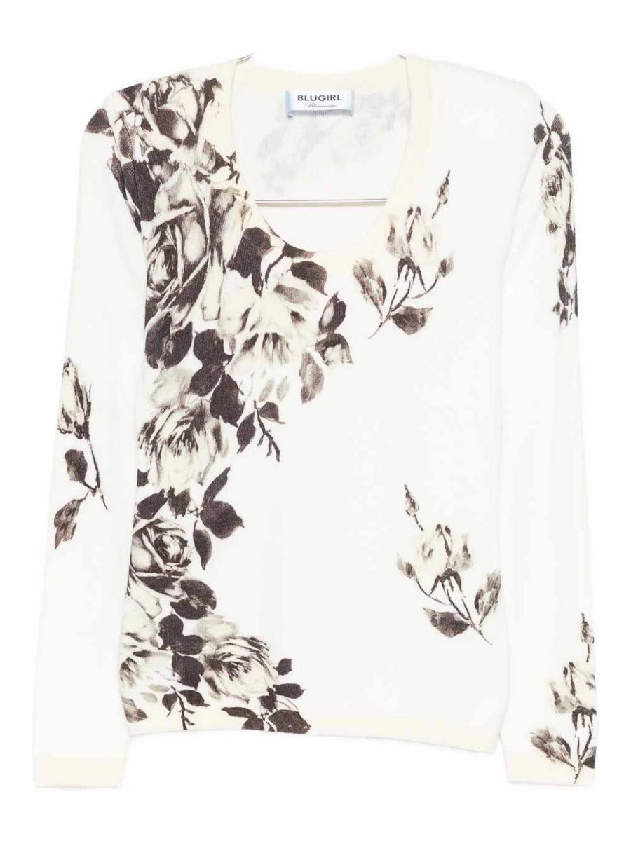 Blugirl Pull À Col V - Blanc