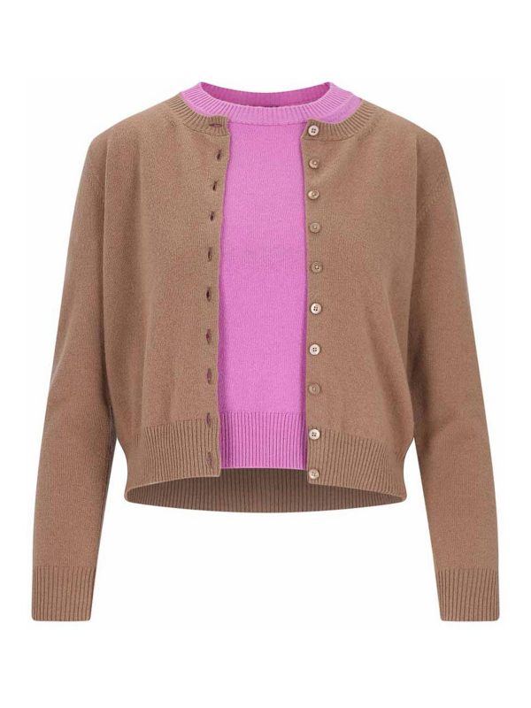 Canessa Pull Col Bateau - Marron