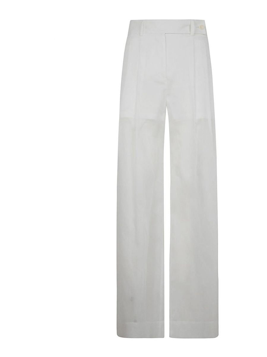 Alberta Ferretti Pantalons Décontractés - Blanc
