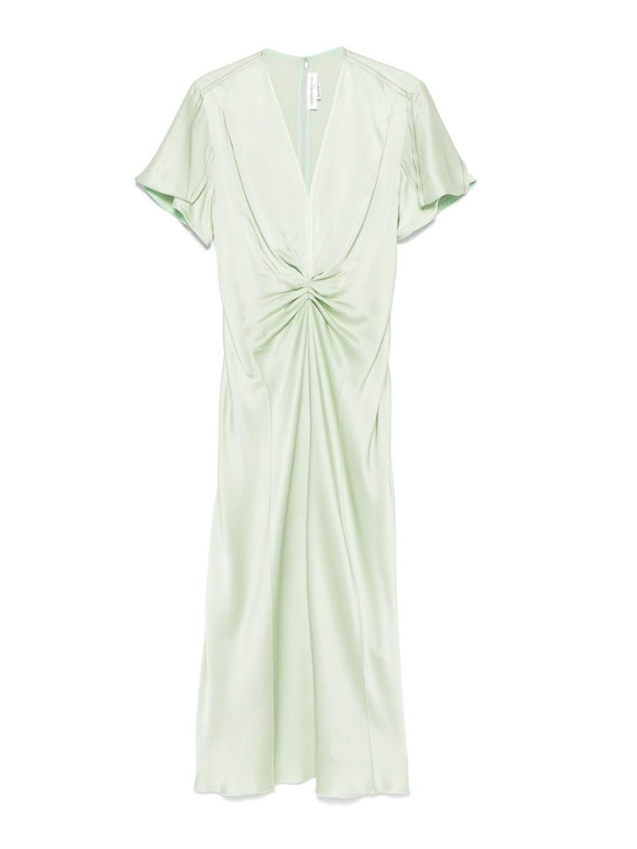 Victoria Beckham Maxi Robe - Vert