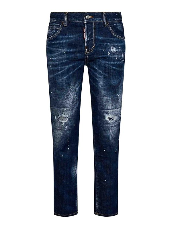 Dsquared2 Jean Bootcut - Bleu