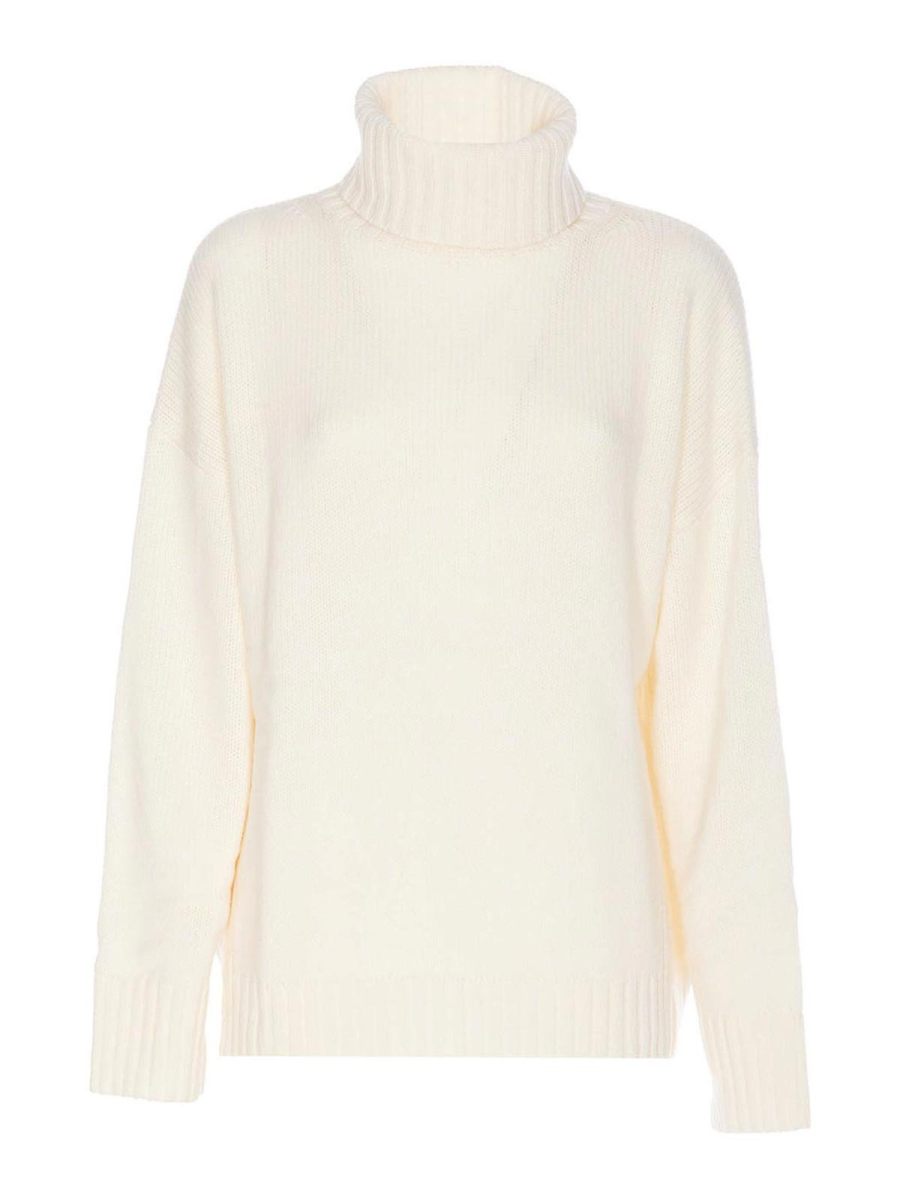 Allude Pull Col Rond - Blanc
