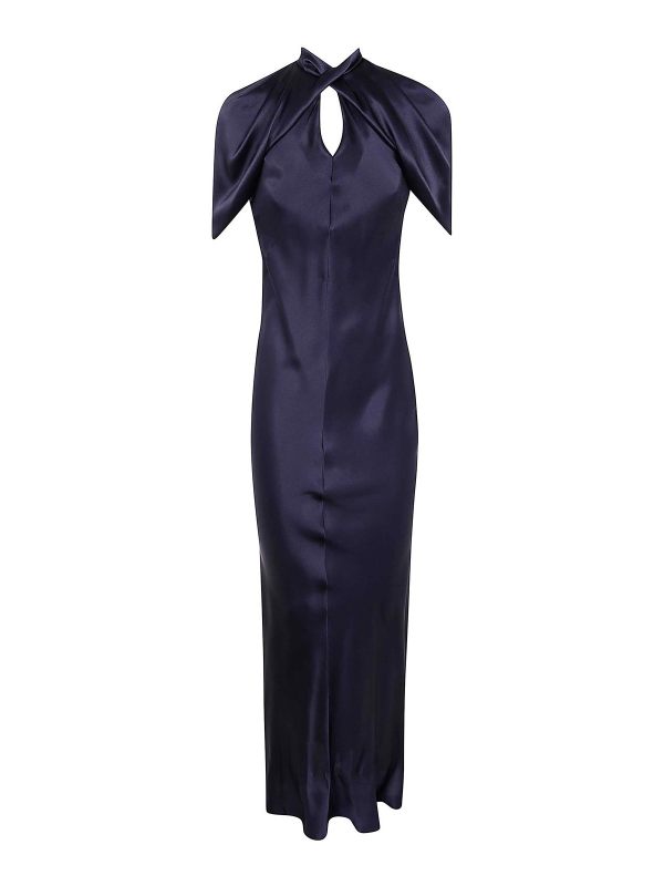 Alberta Ferretti Maxi Robe - Bleu