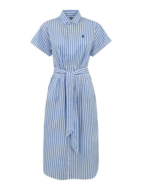 Polo Ralph Lauren Robe Au Genou - Rouge