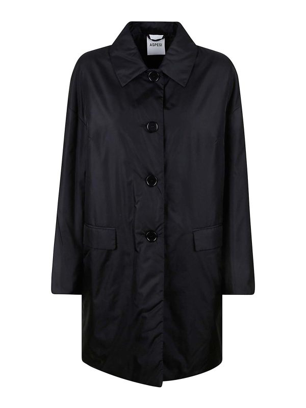 Aspesi Manteau Court - Noir
