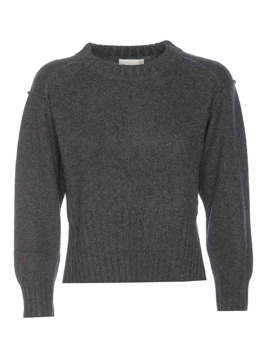 Loulou Studio Pull Col Rond - Gris