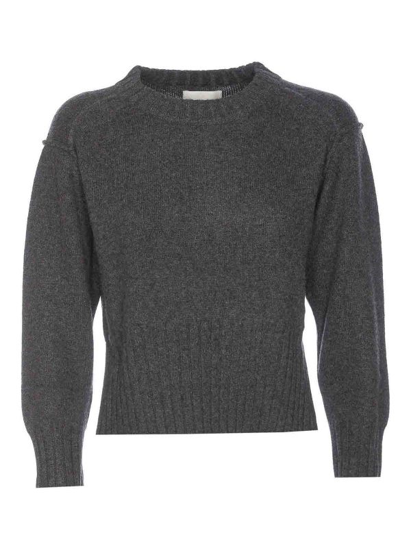 Loulou Studio Pull Col Rond - Gris