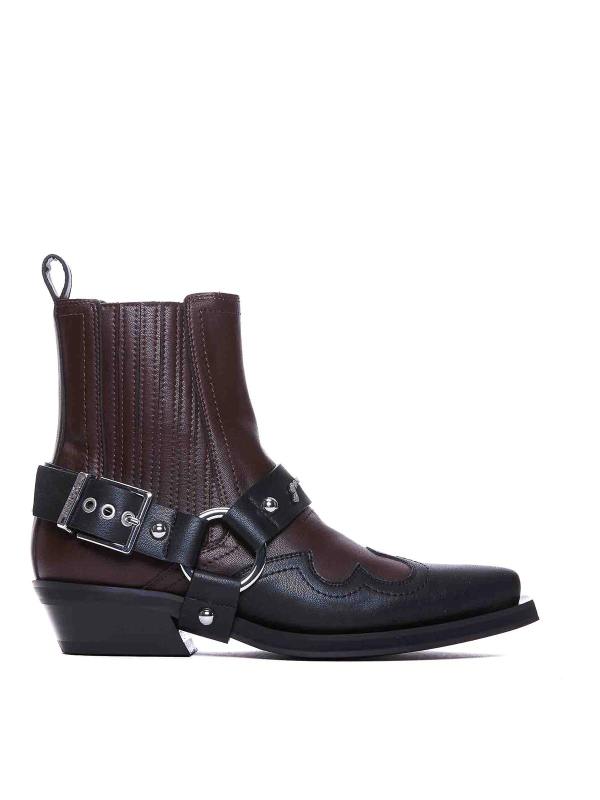 Ganni Bottines - Marron
