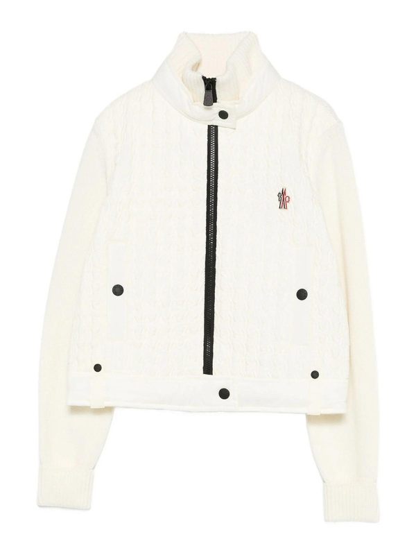 Moncler Grenoble Manteau Court - Blanc