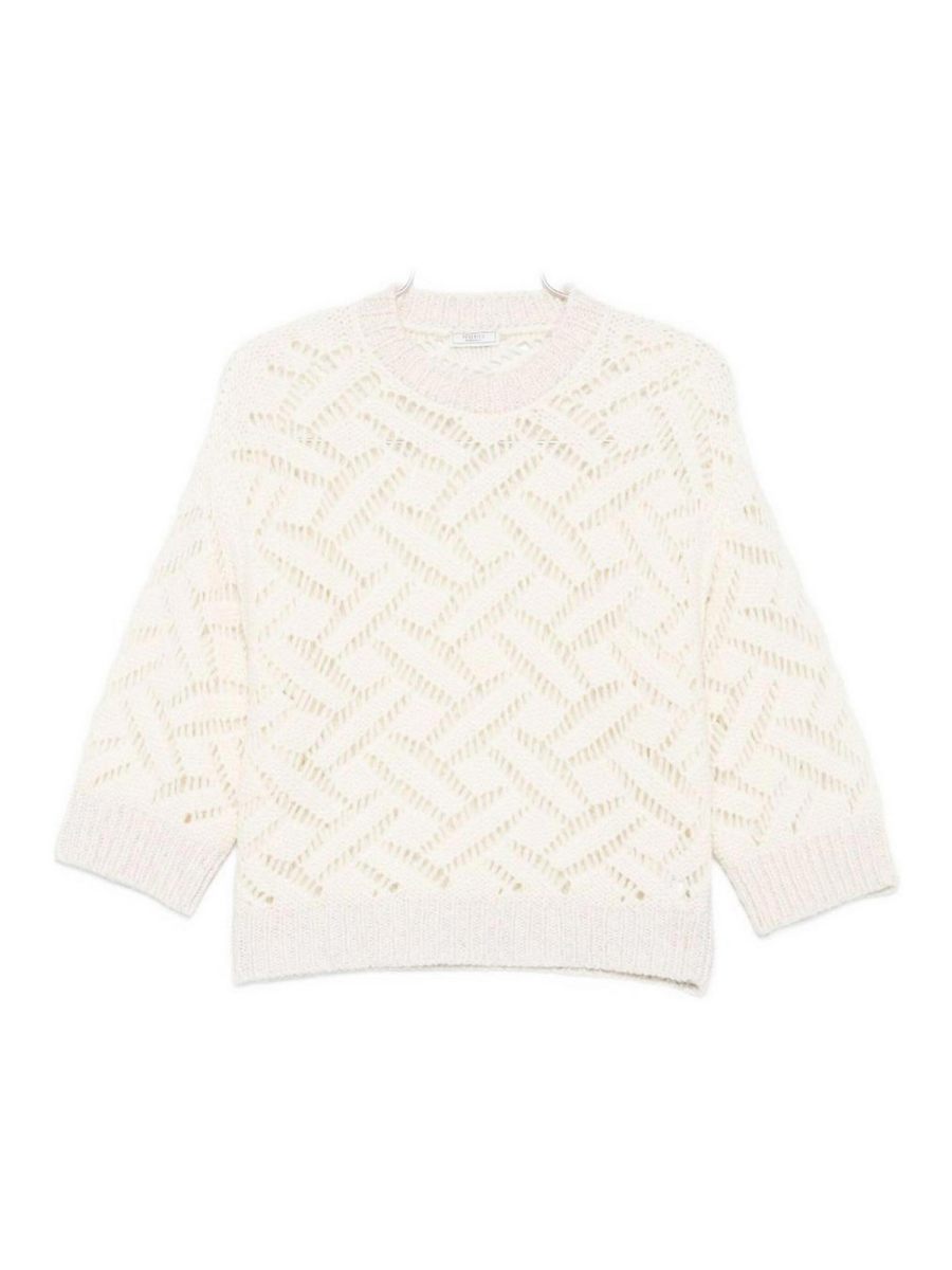 Peserico Pull Col Rond - Blanc