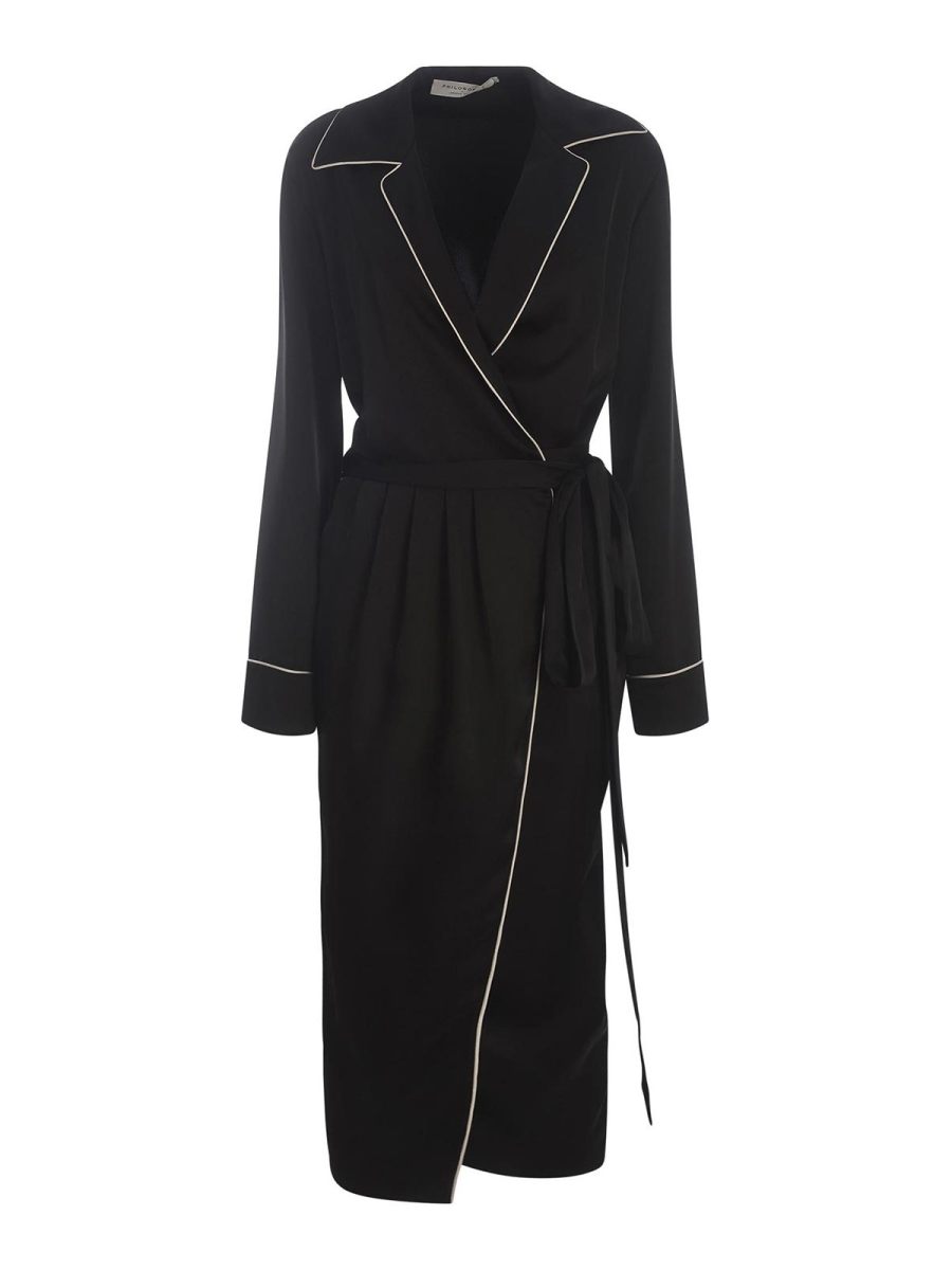 Philosophy di Lorenzo Serafini Maxi Robe - Noir