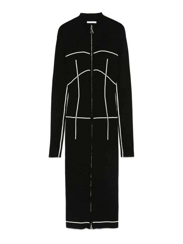 Patrizia Pepe Robe Au Genou - Noir