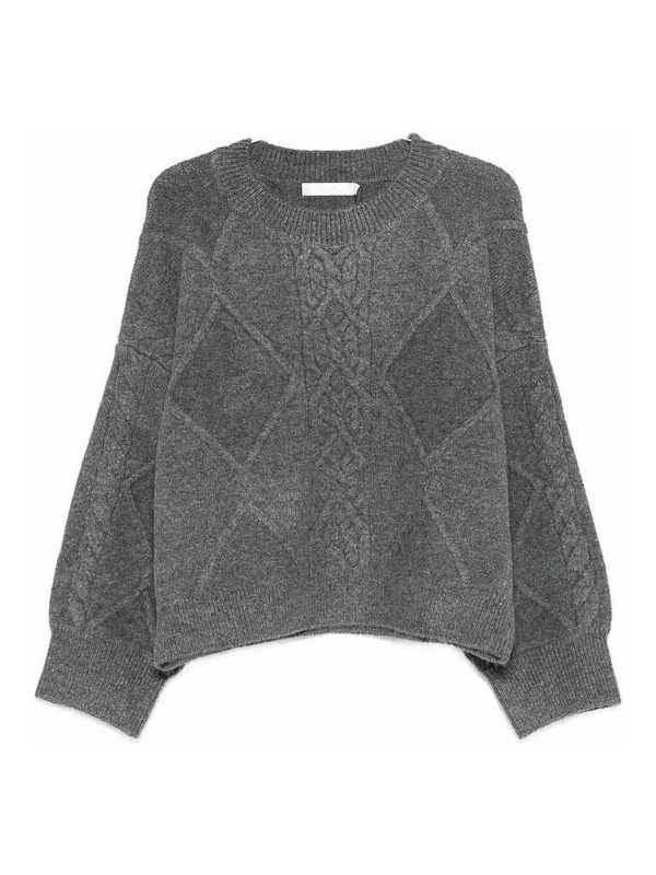 Iro Pull Col Rond - Gris