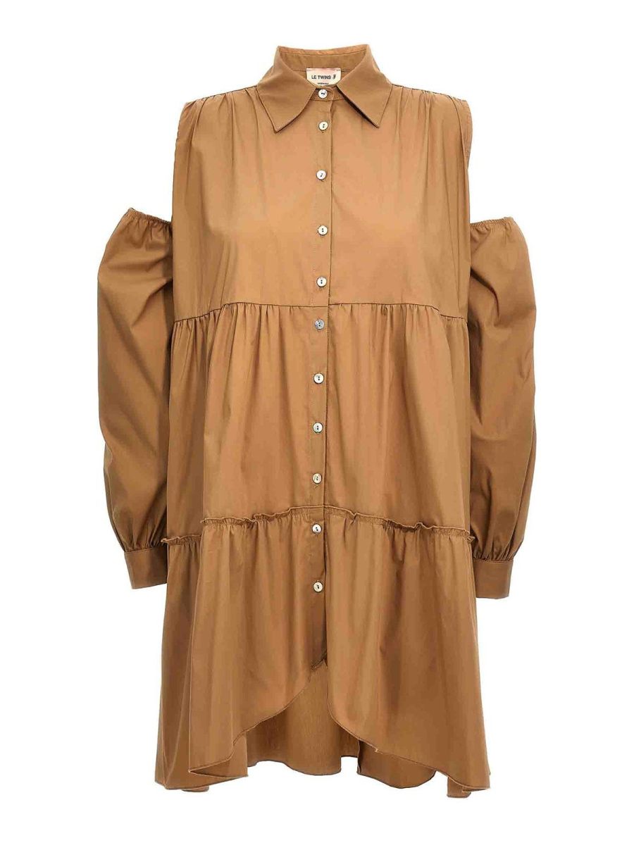 Le Twins Robe Courte - Beige