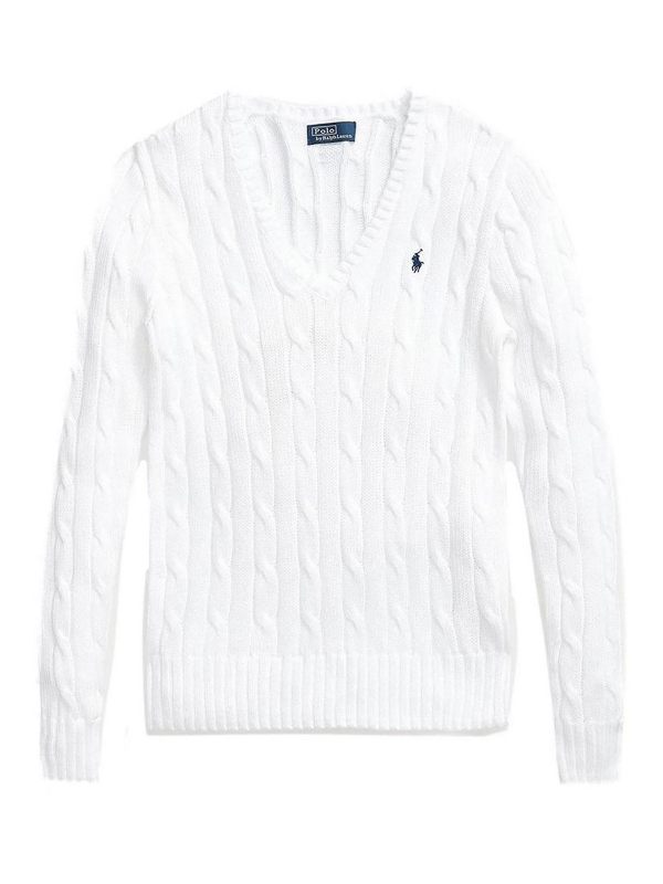Polo Ralph Lauren Pull Col Rond - Blanc