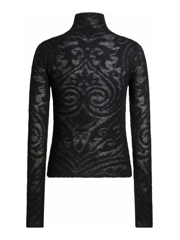 Etro Pull Col Rond - Noir