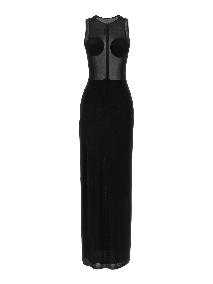 Jean Paul Gaultier Robe Au Genou - Noir