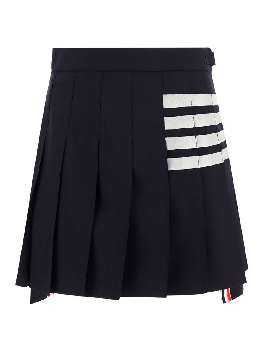 Thom Browne Mini Jupe - Bleu Foncé