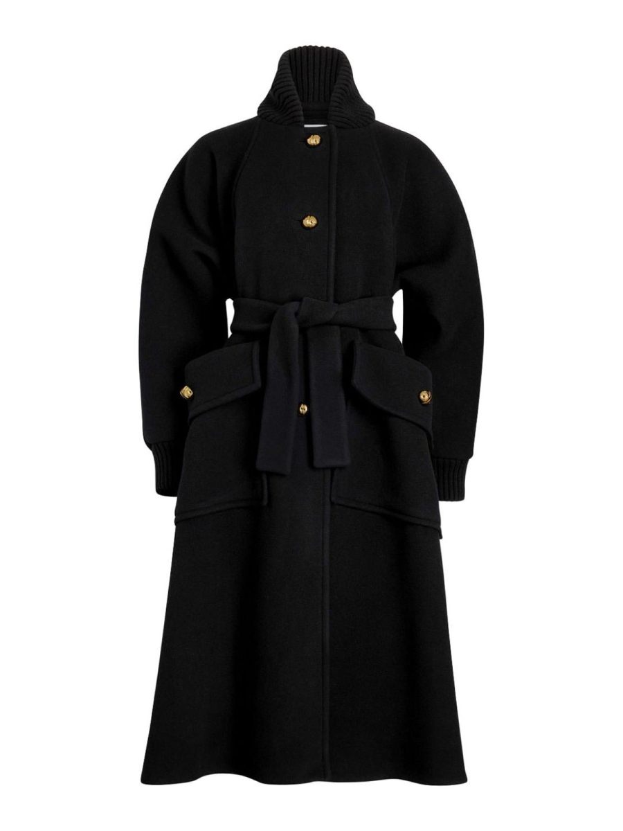 Patou Manteau Court - Noir