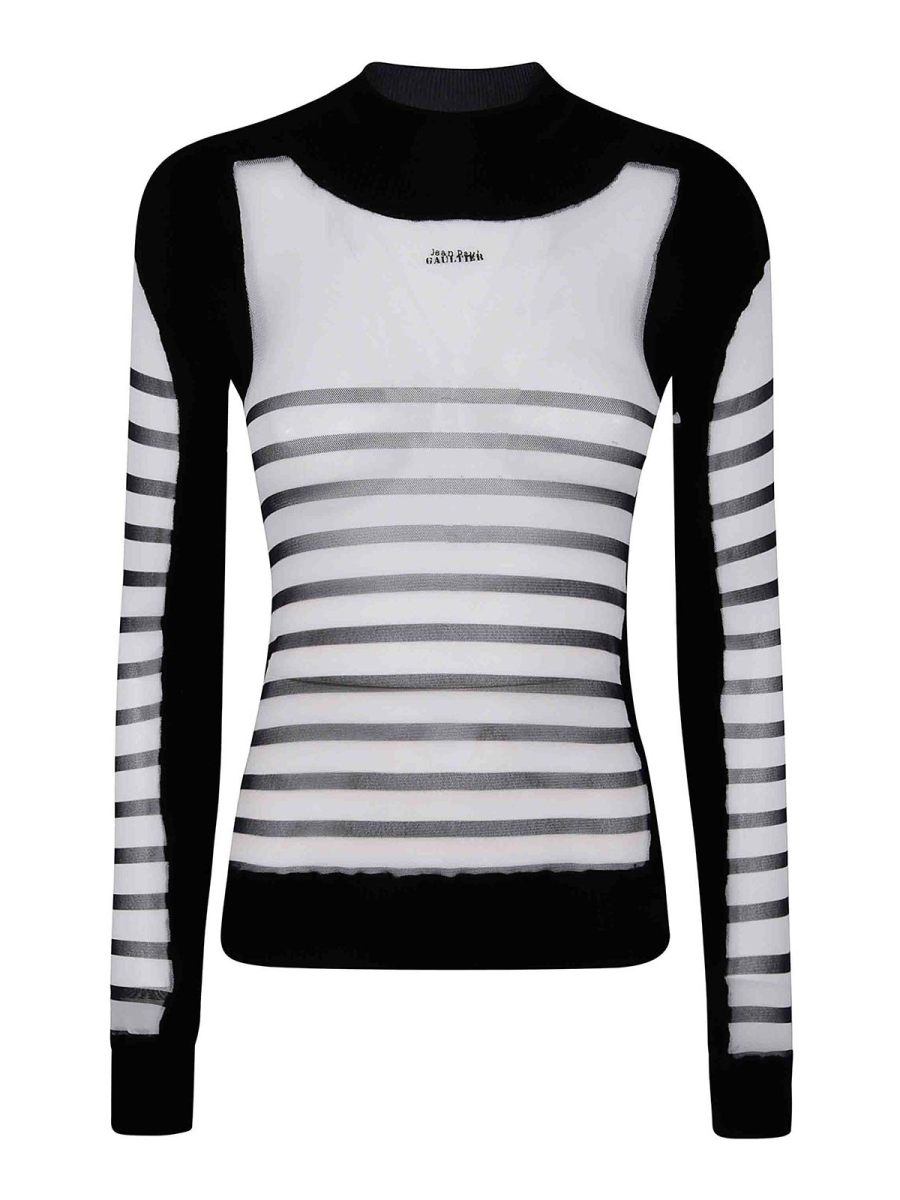 Jean Paul Gaultier Pull Col Rond - Blanc