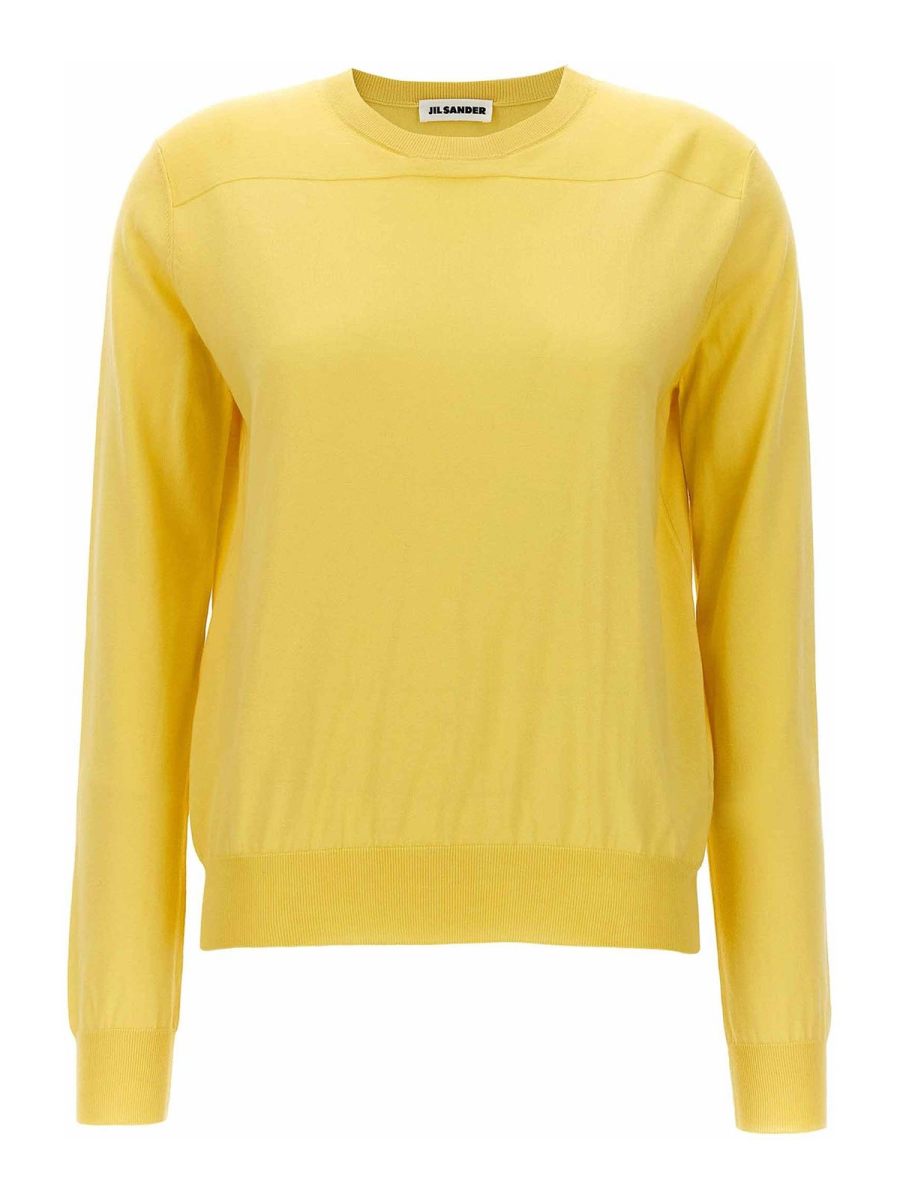 Jil Sander Pull Col Rond - Jaune