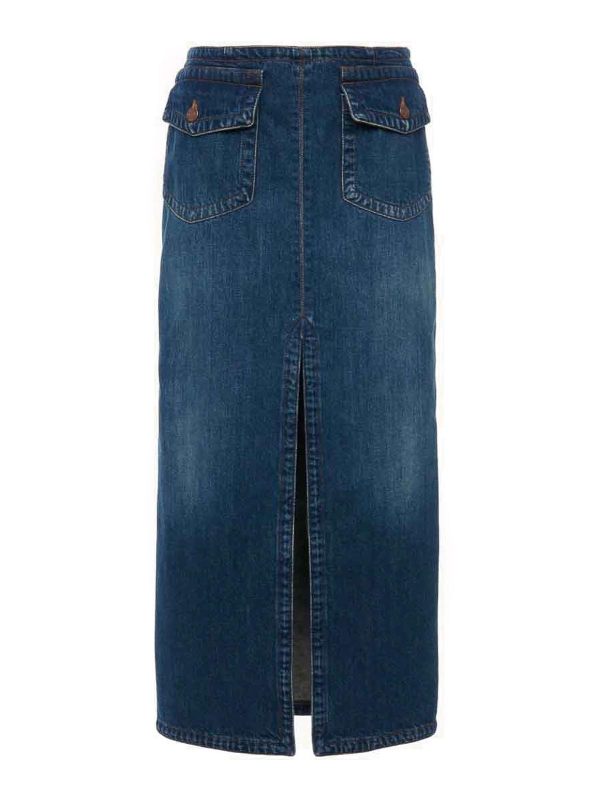 Chloe' Jupe Midi - Bleu
