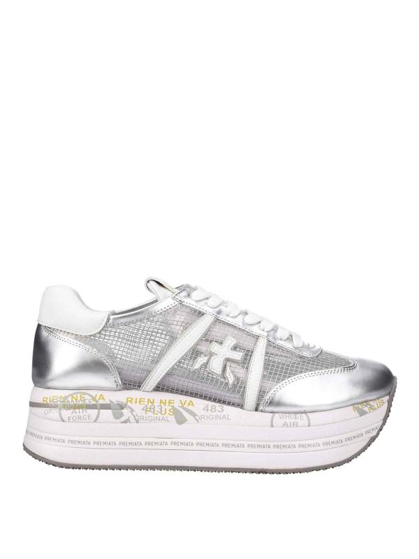 Premiata Baskets - Argent