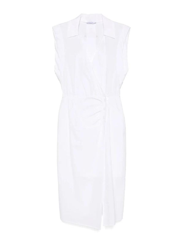 Patrizia Pepe Robe Au Genou - Blanc