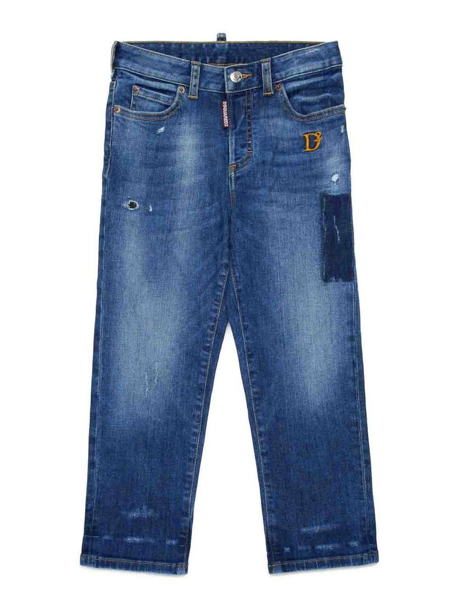 Dsquared2 Jean Bootcut - Bleu