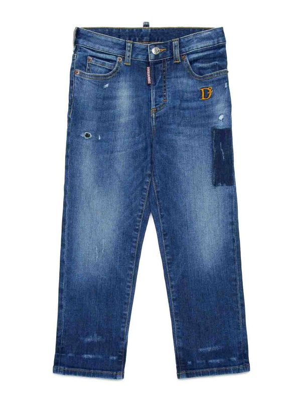 Dsquared2 Jean Bootcut - Bleu