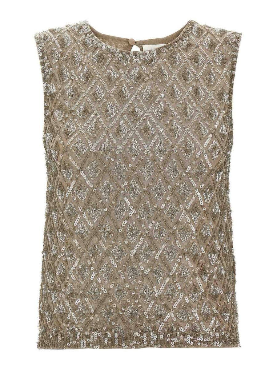 P. A.R. O.S. H. Blouse - Beige