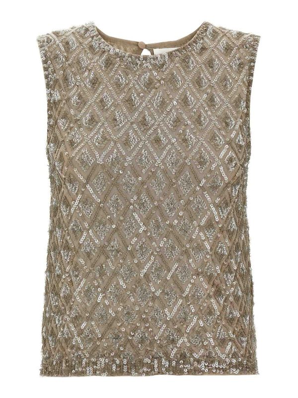 P. A.R. O.S. H. Blouse - Beige