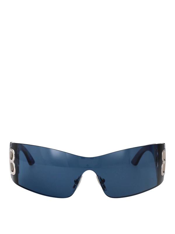 Balenciaga Lunettes De Soleil - Bleu