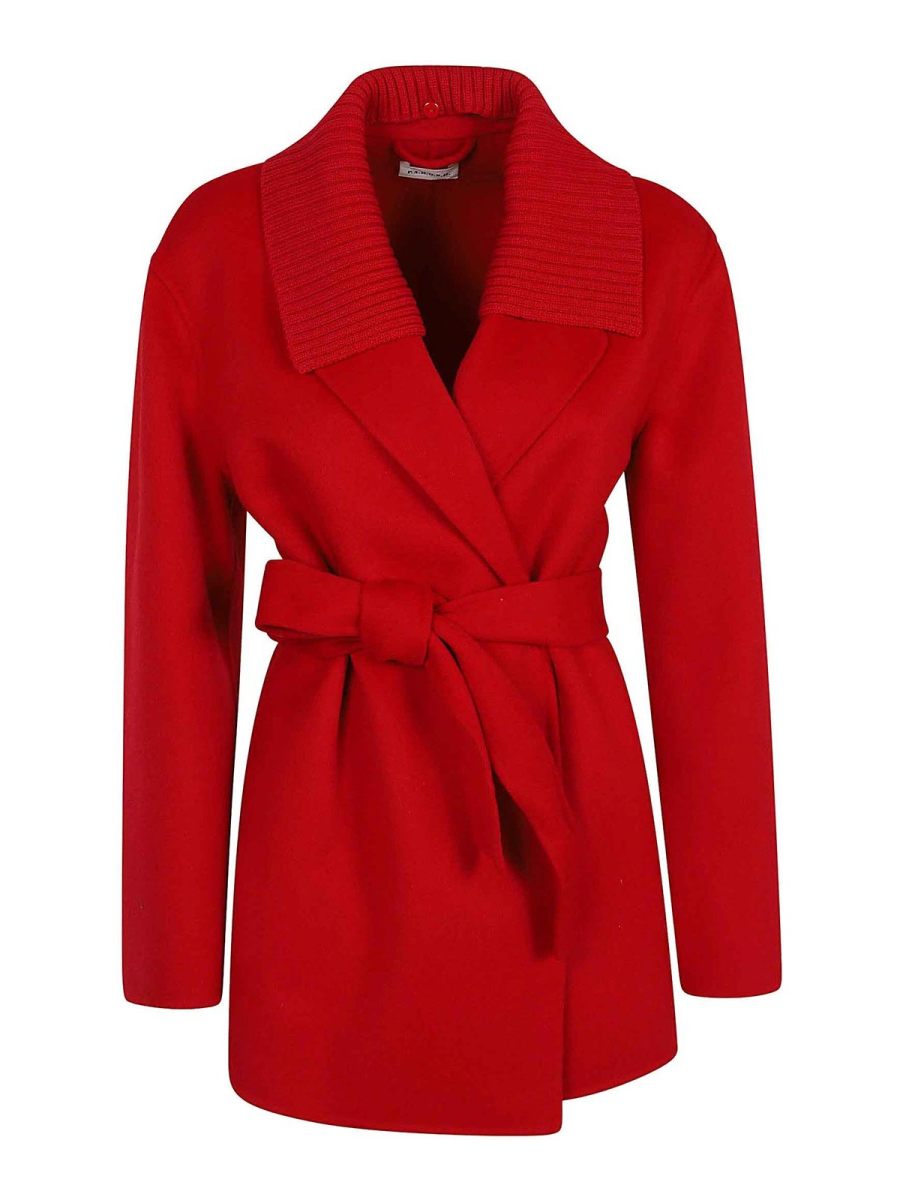 P. A.R. O.S. H. Manteau Court - Rouge