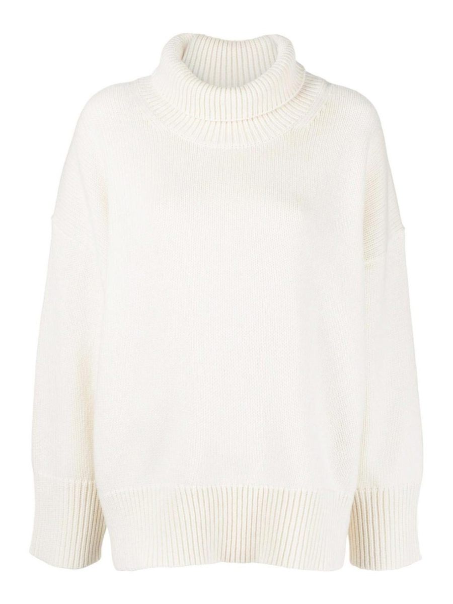 Chloe' Pull Col Rond - Blanc