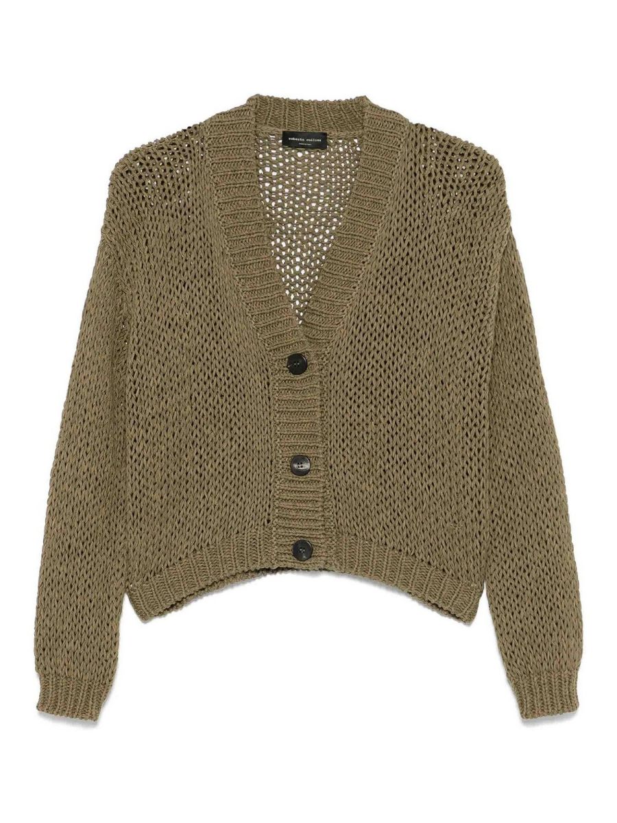 Roberto Collina Cardigan - Vert Foncé