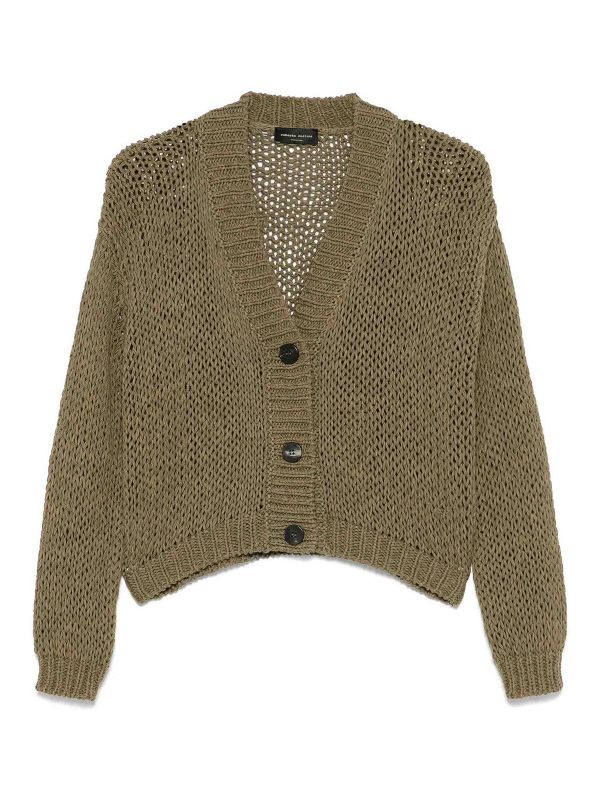Roberto Collina Cardigan - Vert Foncé