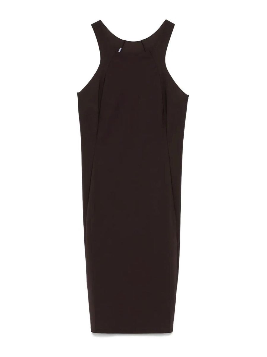 Patrizia Pepe Robe Au Genou - Marron