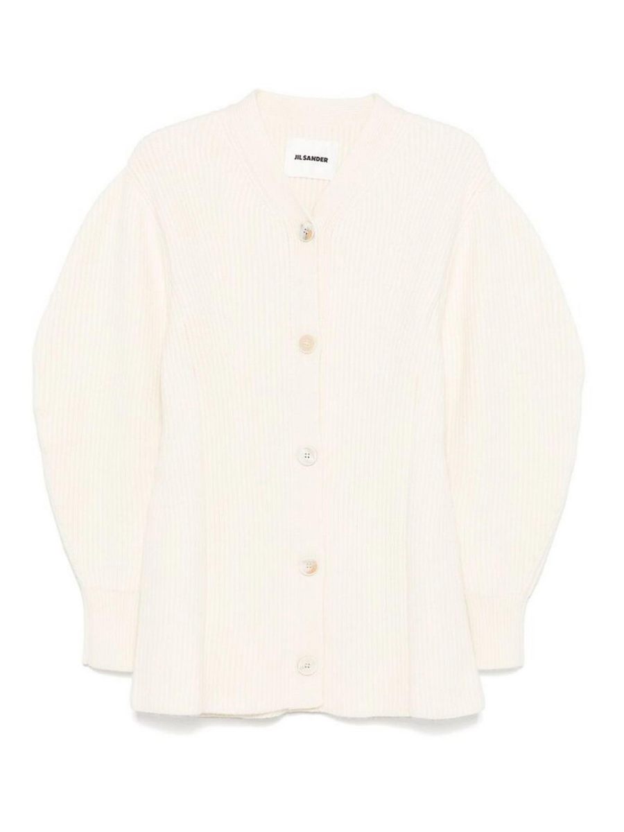 Jil Sander Pull Col Rond - Blanc