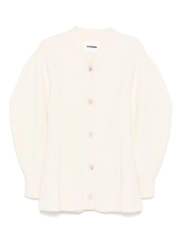 Jil Sander Pull Col Rond - Blanc