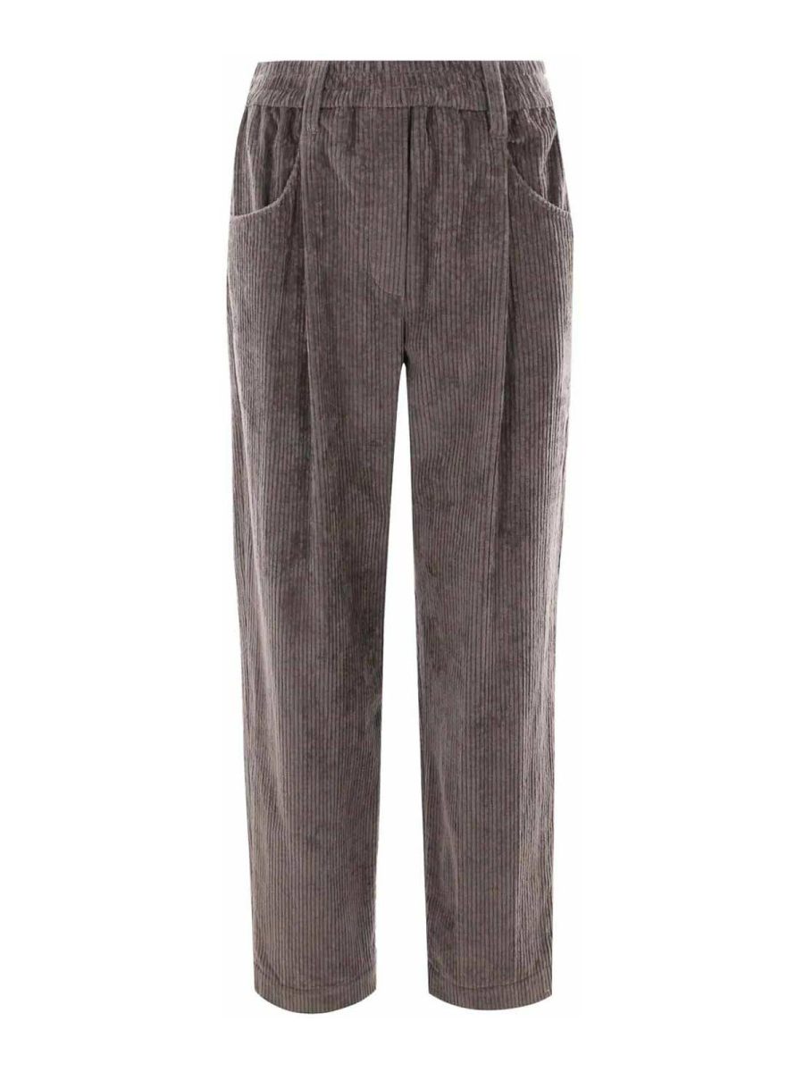 Brunello Cucinelli Pantalons Décontractés - Gris