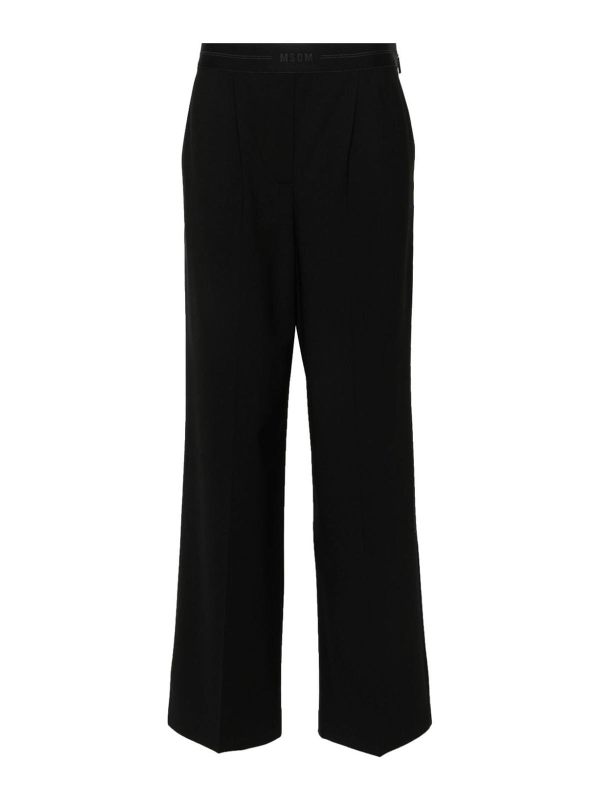 M. S.G. M. Pantalons Décontractés - Noir