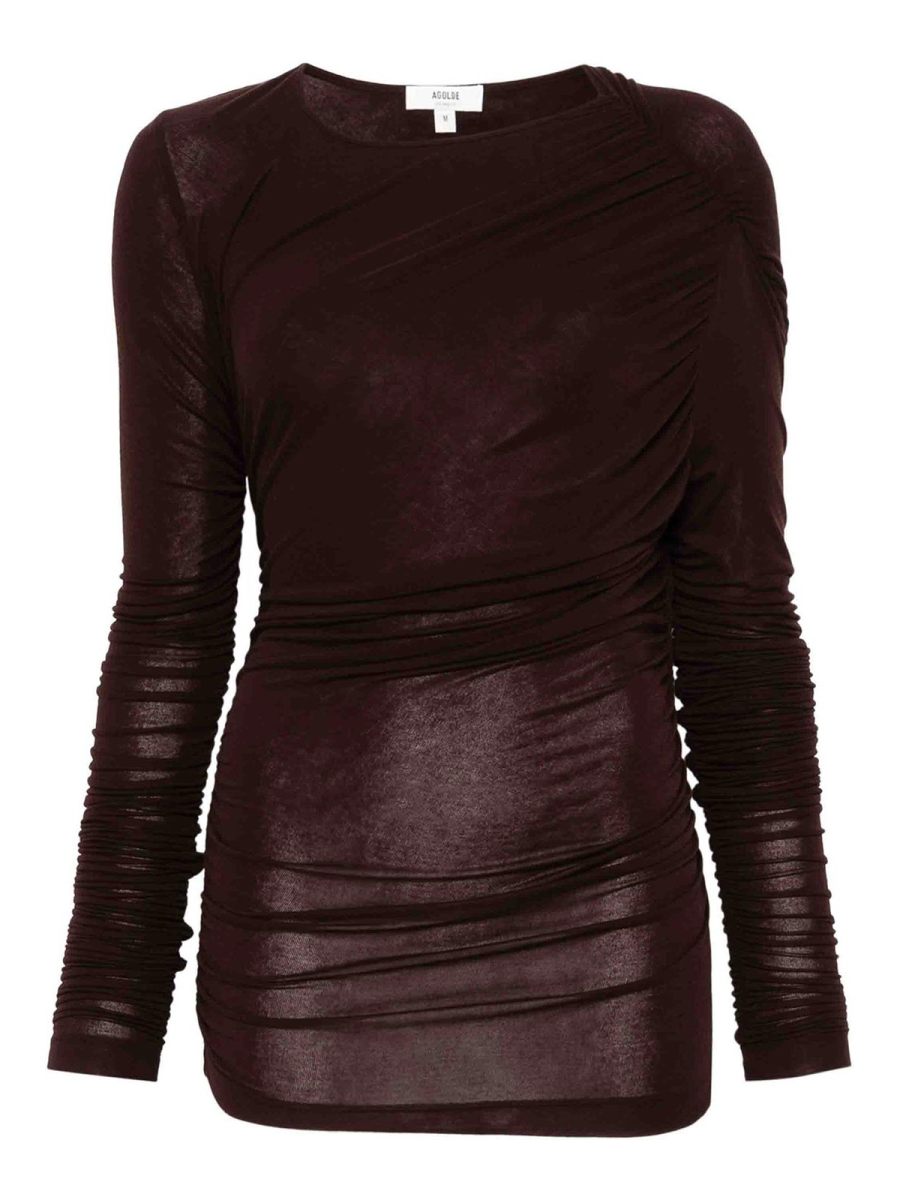 Agolde Chemise - Marron Foncé