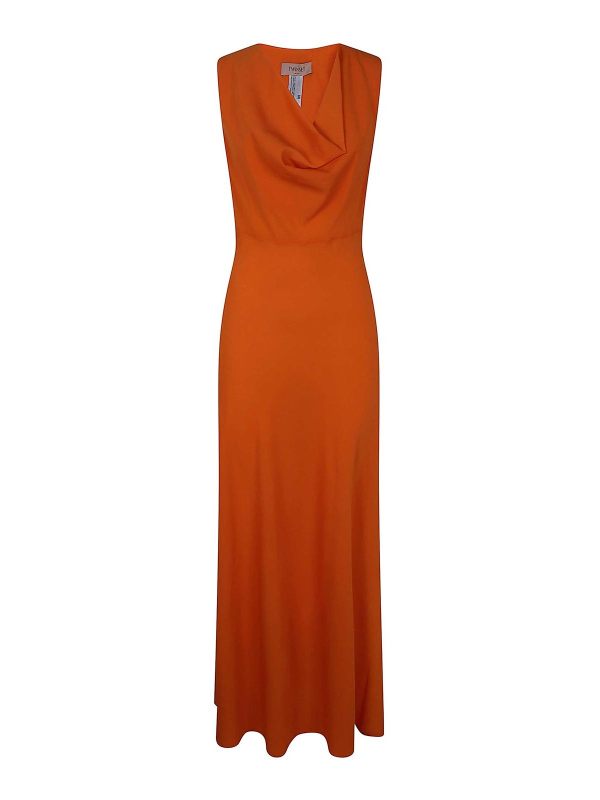 Twinset Robe Au Genou - Orange
