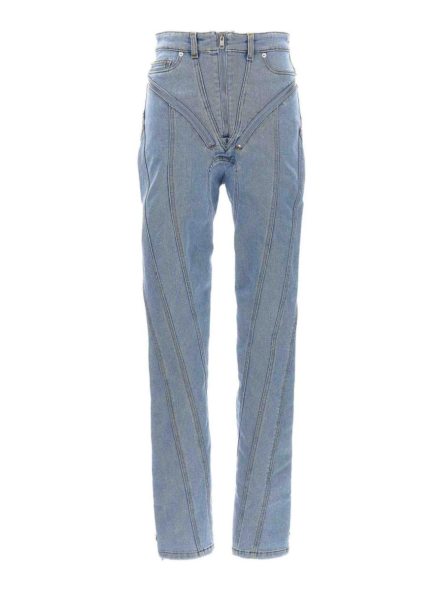 Mugler Jean Bootcut - Bleu Clair