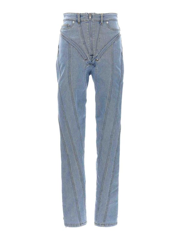 Mugler Jean Bootcut - Bleu Clair