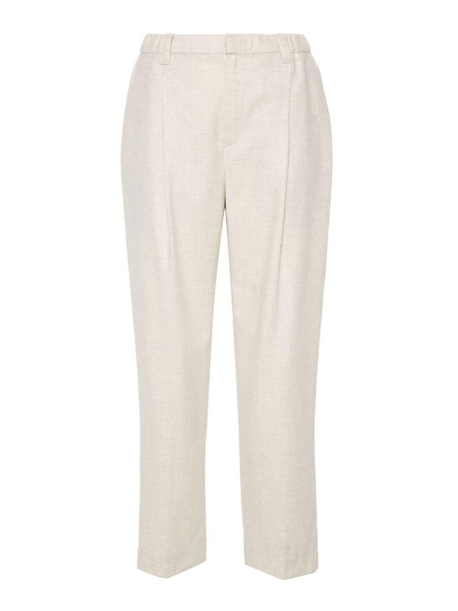 Brunello Cucinelli Pantalons Décontractés - Beige
